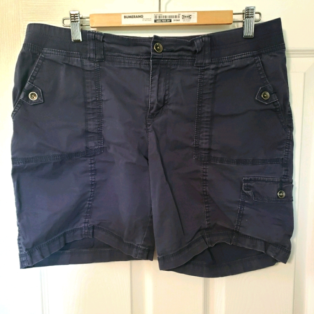 Navy Bermuda shorts